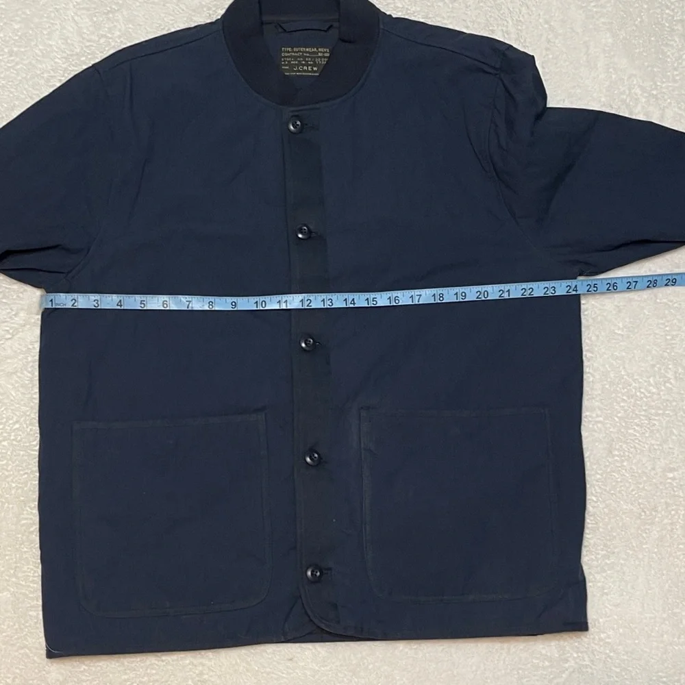 J. Crew Navy Onion-quilted insulated bomber jacket Chore Farm Men's Large‎
